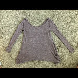 Free People Off the shoulder, flowy top| Muted Purple